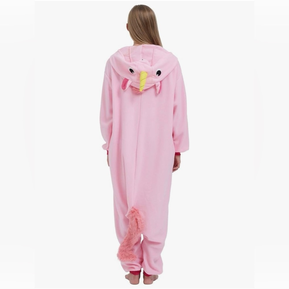 Pink and White Unicorn Onesie Pajamas - Picture 5 of 16
